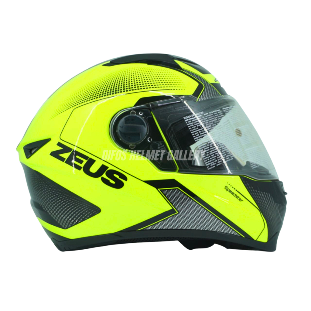 Jual Helm Fullface Zeus ZS-811 Motif AL With Dark Visor Shopee