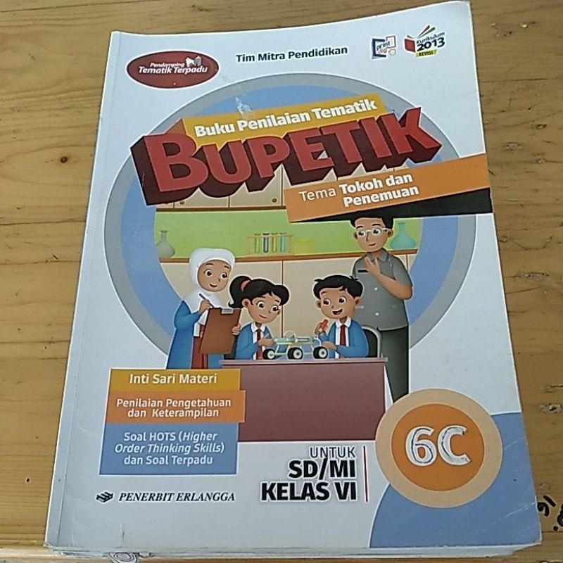 Jual Buku Penilaiantematik Bupetik Kelas Kelas Penerbit Erlangga Original Shopee