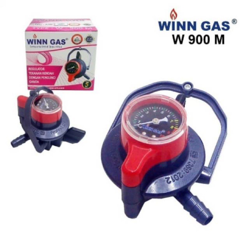 Jual Kepala Gas Regulator Winn Gas Tekanan Rendah W M Double Lock Bagus Shopee Indonesia