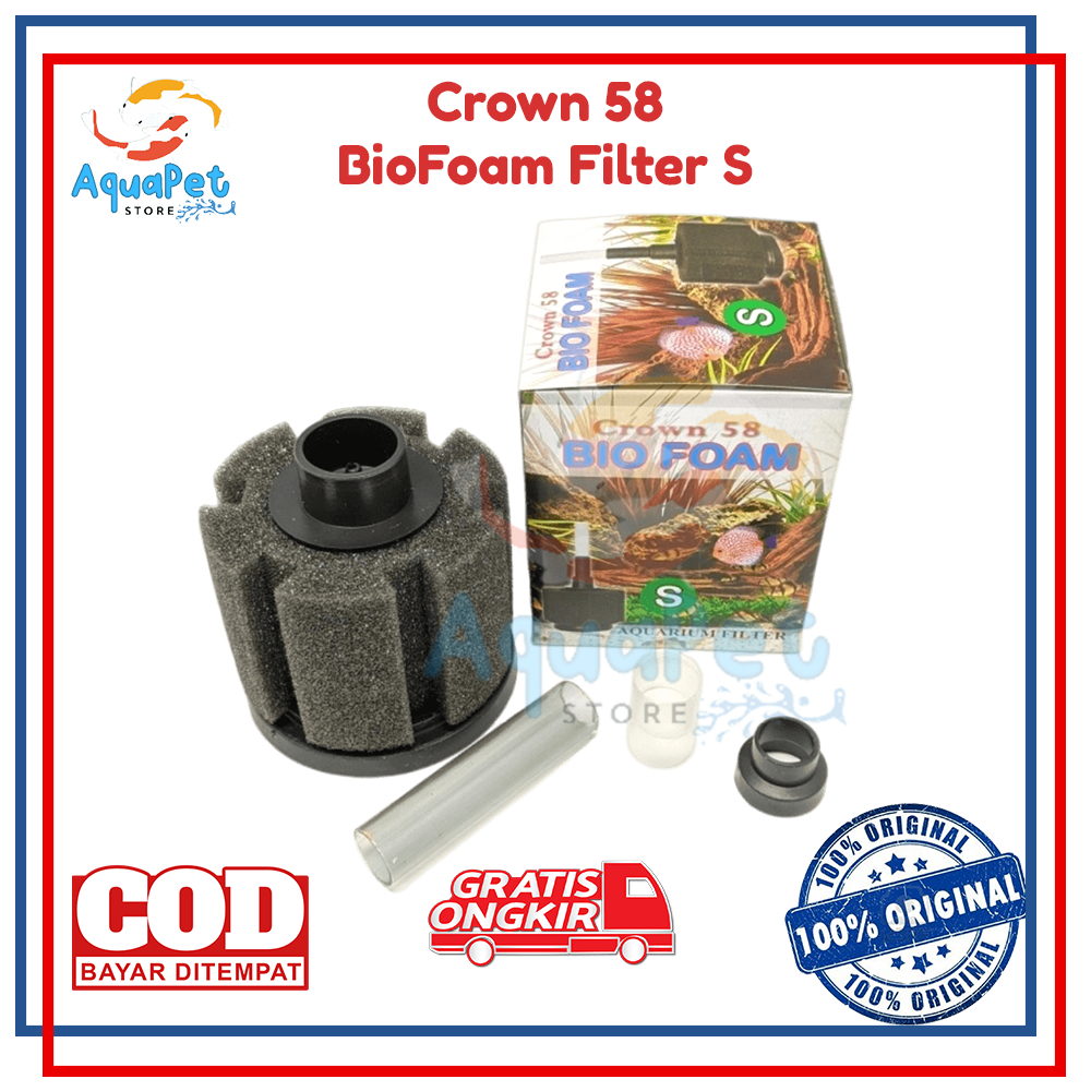 Jual Bio Foam Filter S Filter Aquarium BIOFOAM Aquascape Biofoam Crown ...
