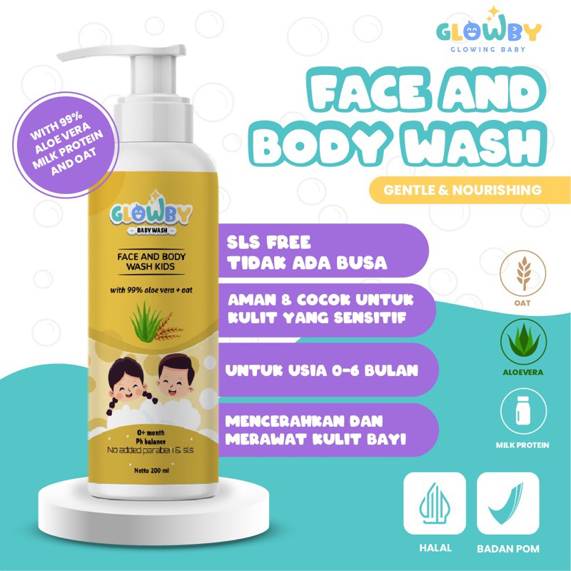 Jual (Glowby) Baby Face & Body Wash Sabun Pencerah Kulit | Shopee Indonesia