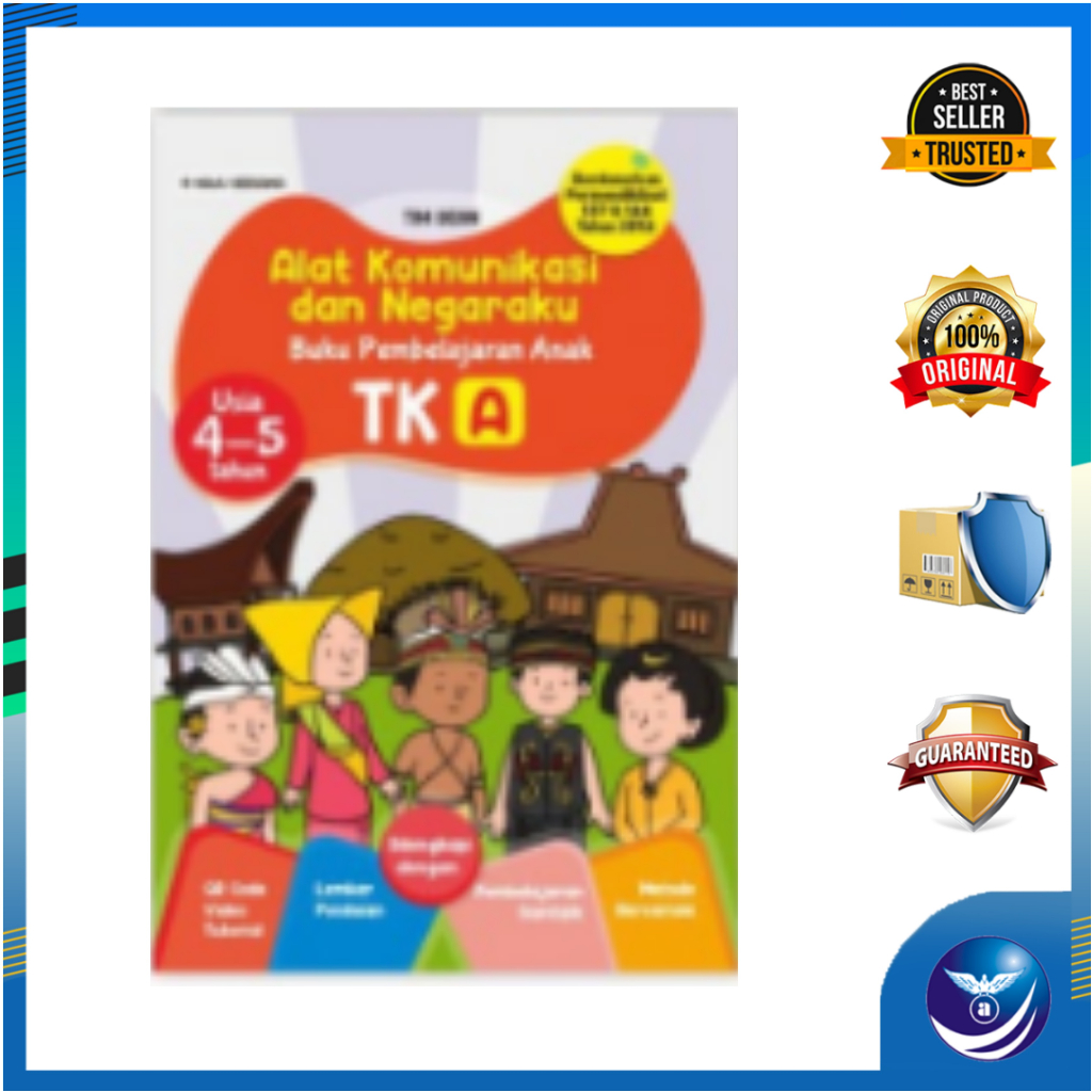 Jual Alat Komunikasi Dan Negaraku, Buku Pembelajaran Anak TK-A, Usia 4 ...