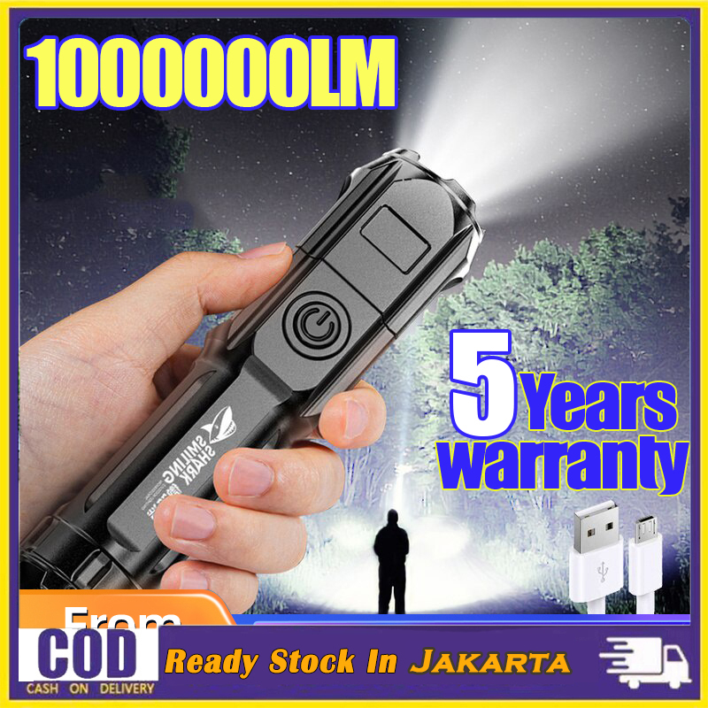 Jual Senter Swat LED Zoom lampu mini Flashlight Usb Charger | Shopee ...