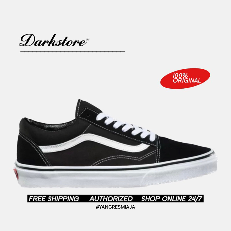 Jual Vans Old Skool Black White 100% Original Resmi | Shopee Indonesia