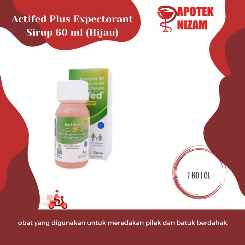 Jual Actifed Plus Expectorant Sirup Hijau Shopee Indonesia 3635