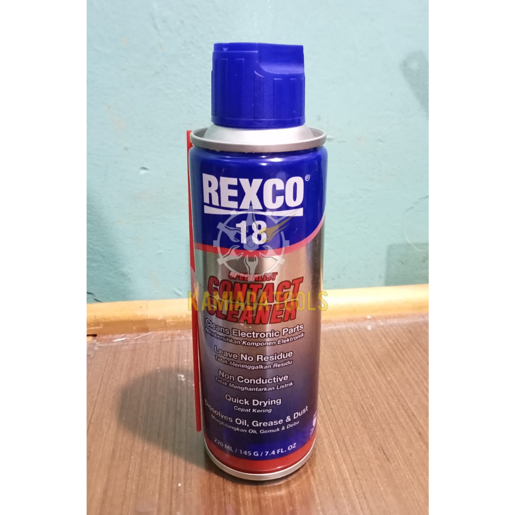 Jual Contact Cleaner Pembersih Elektronik Rexco 18 Kaleng Kecil 220ml ...
