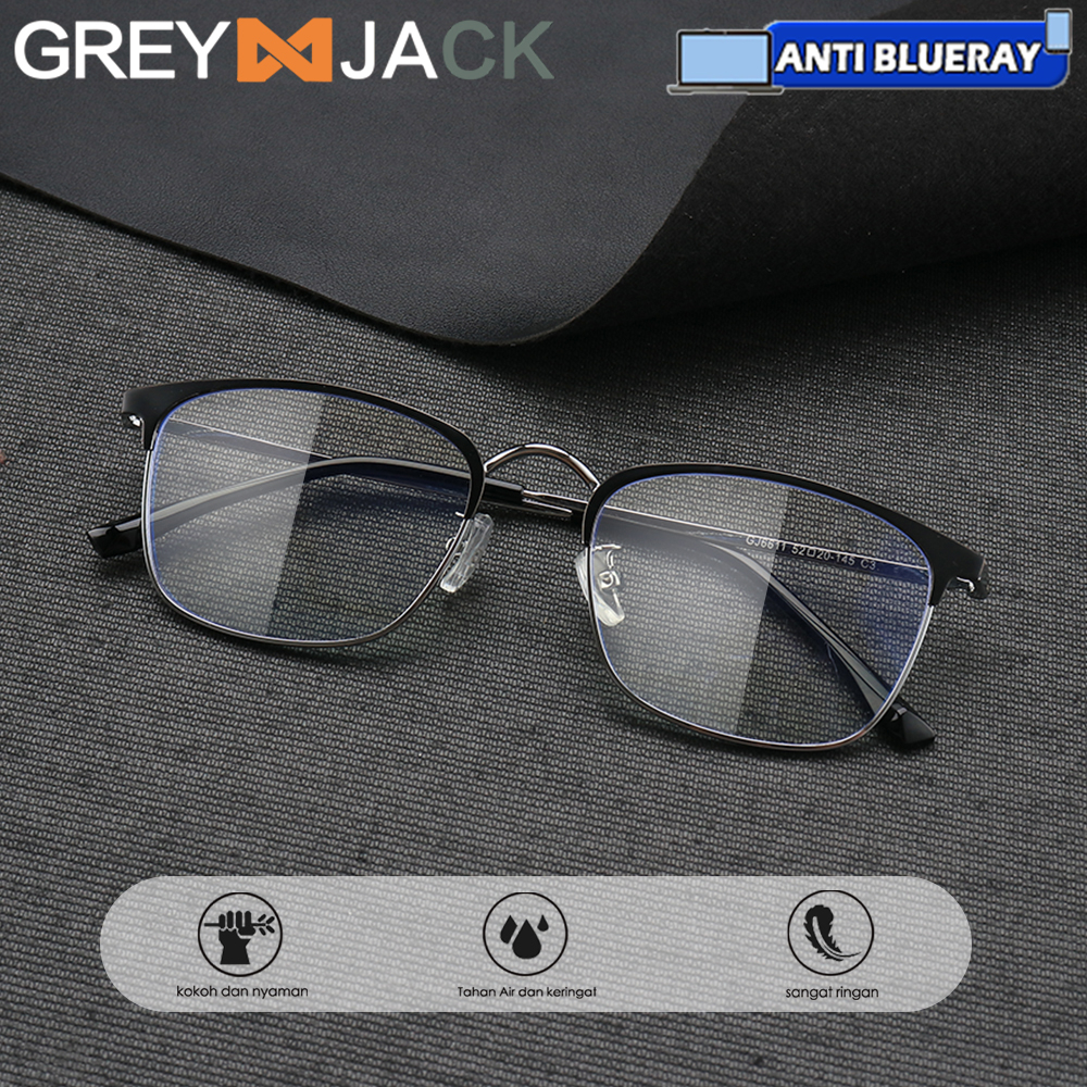 Jual Grey Jack Kacamata Komputer Gadget Anti Radiasi Blueray Dewasa