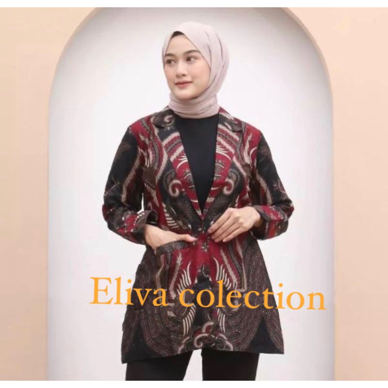 Jual Batik blazer modern - baju batik atasan wanita terbaru // batik