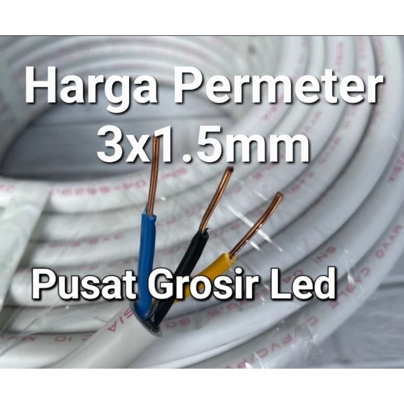 Jual Harga Per Meter Myvo Kabel Listrik Nym 3x1 5mm Full Tembaga Asli