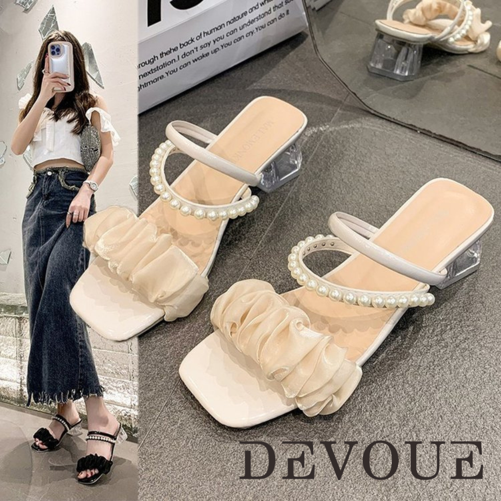 Jual DEVOUE #009 - Sandal Wedges Kekinian Fashion Wanita Premium ...