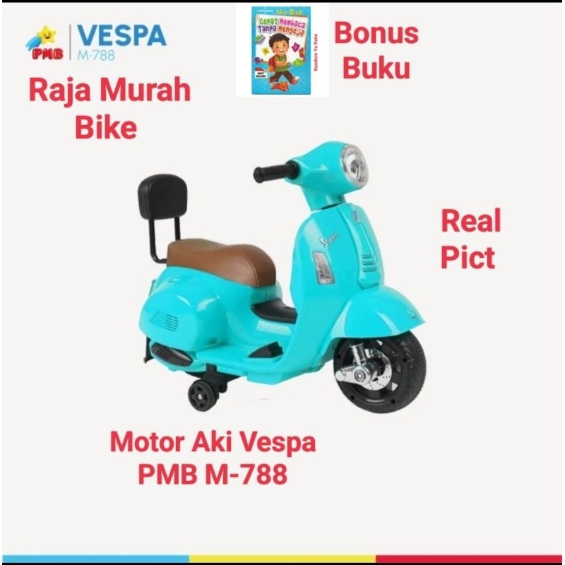Jual Motor Aki Vespa Pmb M 788 Terbaru Motoran Aki Anak Vespa Pmb M788 Shopee Indonesia