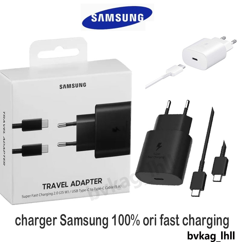 Jual Charger Samsung Type C Original 25Watt Original 100 Fast Charging