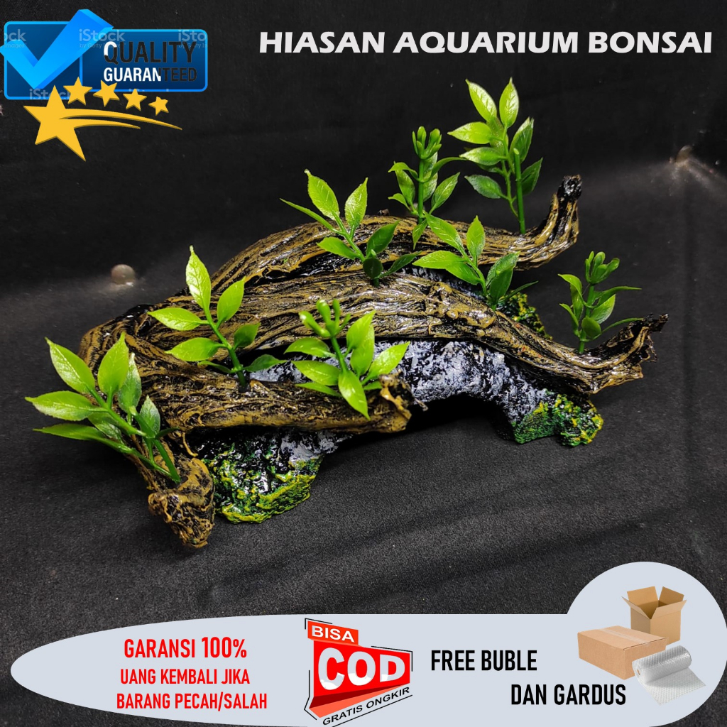 Jual Hiasan Aquarium Jembatan Bonsai l Hiasan Akuarium Pohon Jembatan