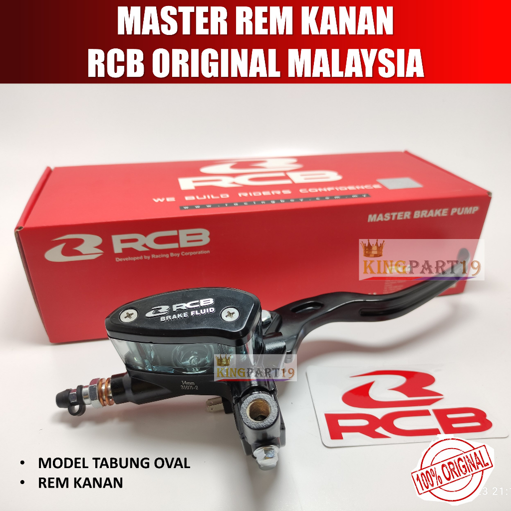 Jual MASTER REM KANAN RCB OVAL 14mm KOTAK 12mm KIRI NO NAME SEMUA MOTOR ...