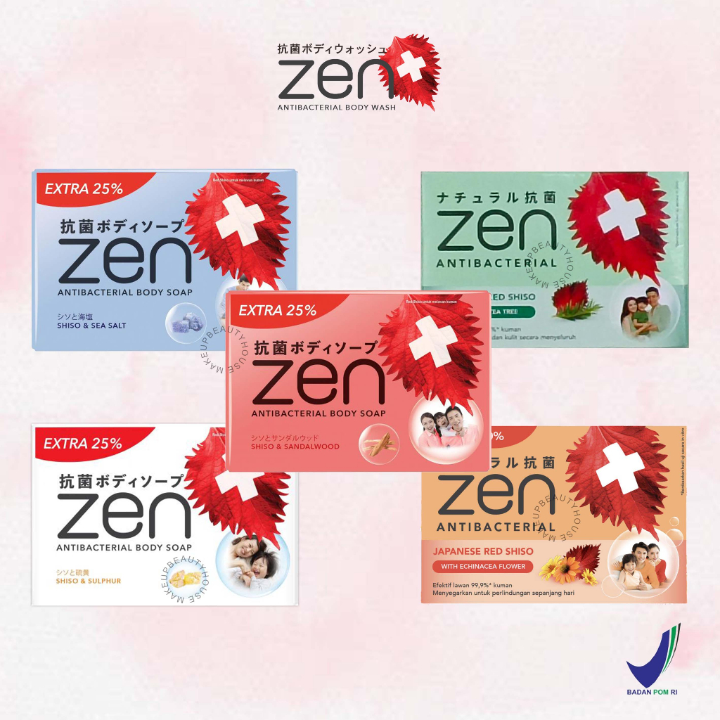 Jual ZEN Antibacterial Bar Soap 70g | Sabun Mandi | Sabun Batang ...