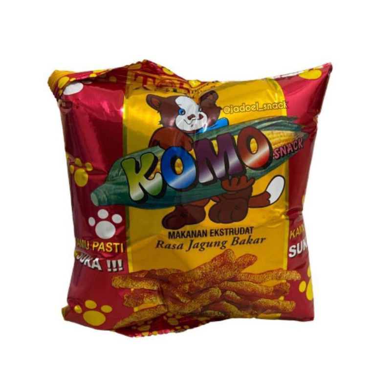 Jual Snack Komo Twist Corn Jagung Bakar isi 10 pcs - Cemilan / Snack ...