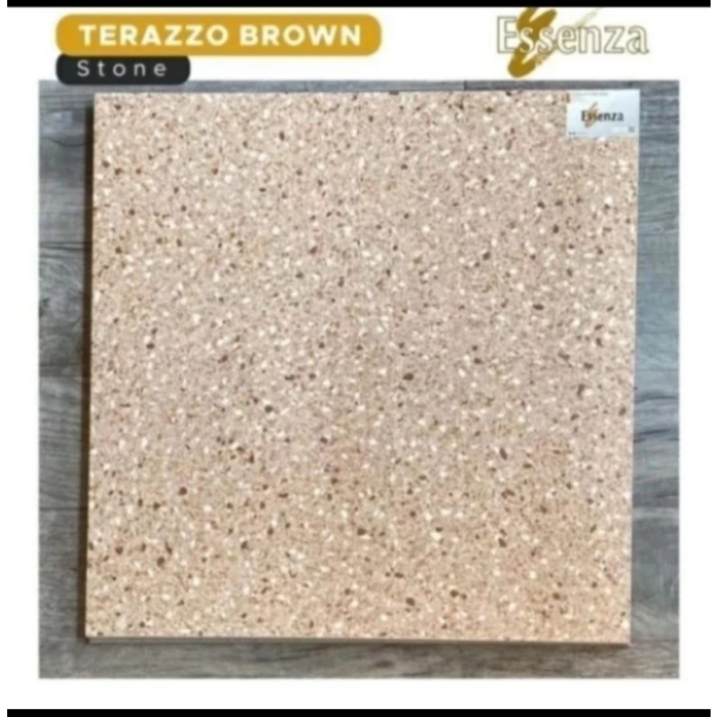 Jual Granit Essenza Terrazzo Brown Stone X Kw A Shopee Indonesia