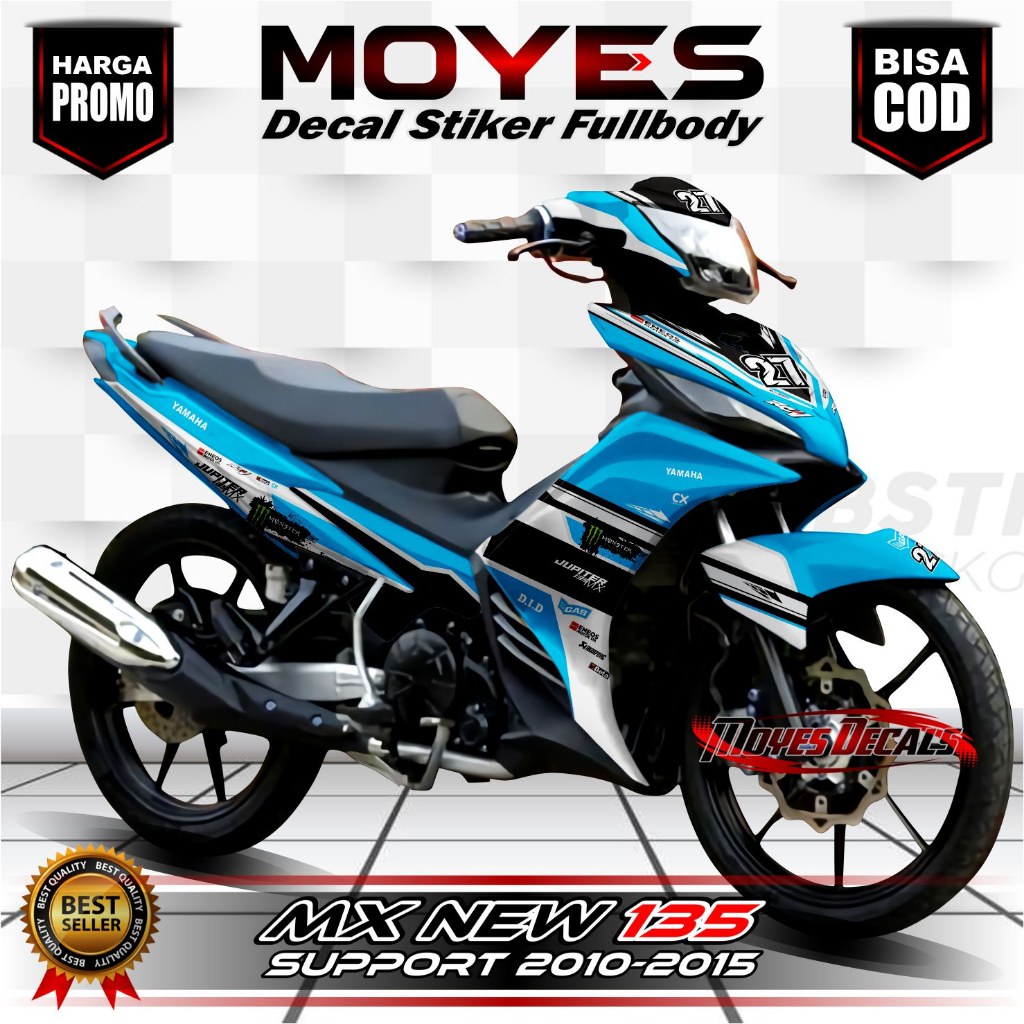 Jual Spartan Sticker Striping Decal Full Body Yamaha New Jupiter Mx Motif Racing Cod