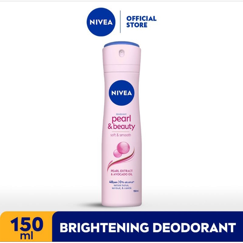 Jual Nivea Pearl & Beauty Anti Perspirant Deodorant Spray [150 mL ...