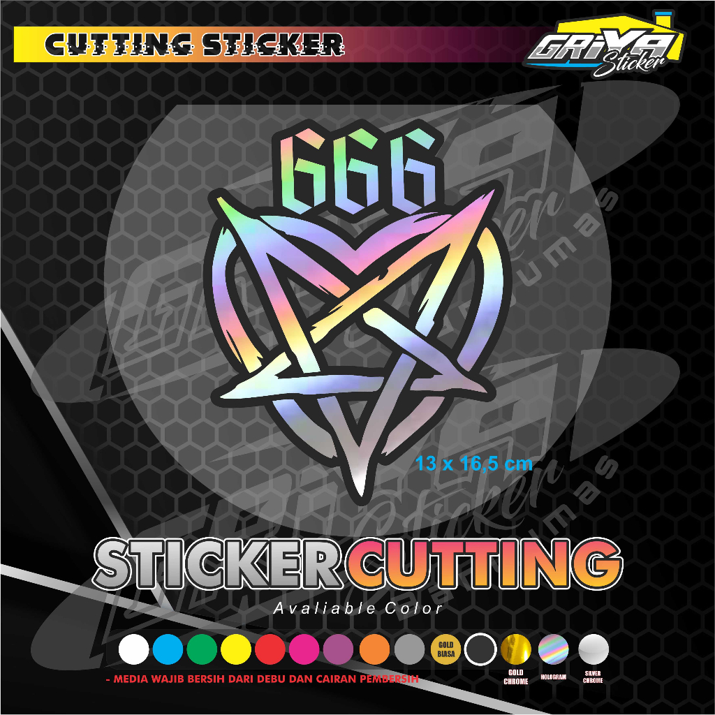 Jual Stiker 666 sticker cutting aerox vario viral | Shopee Indonesia