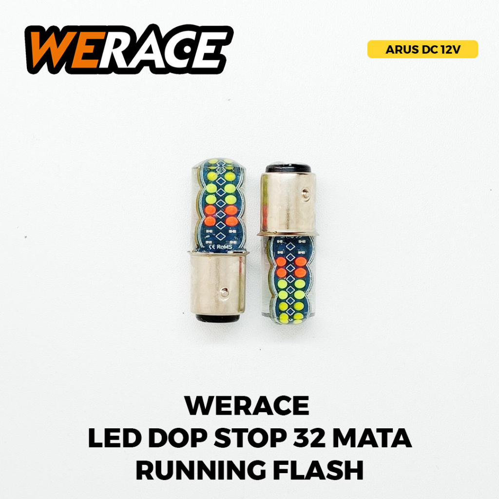 Jual [WERACE]LED DOP STOP 32 MATA RGB RUNNING FLASH | Shopee Indonesia