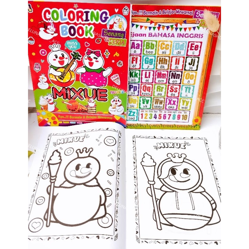 Jual buku mewarnai coloring book buku gambar buku mewarna buku belajar