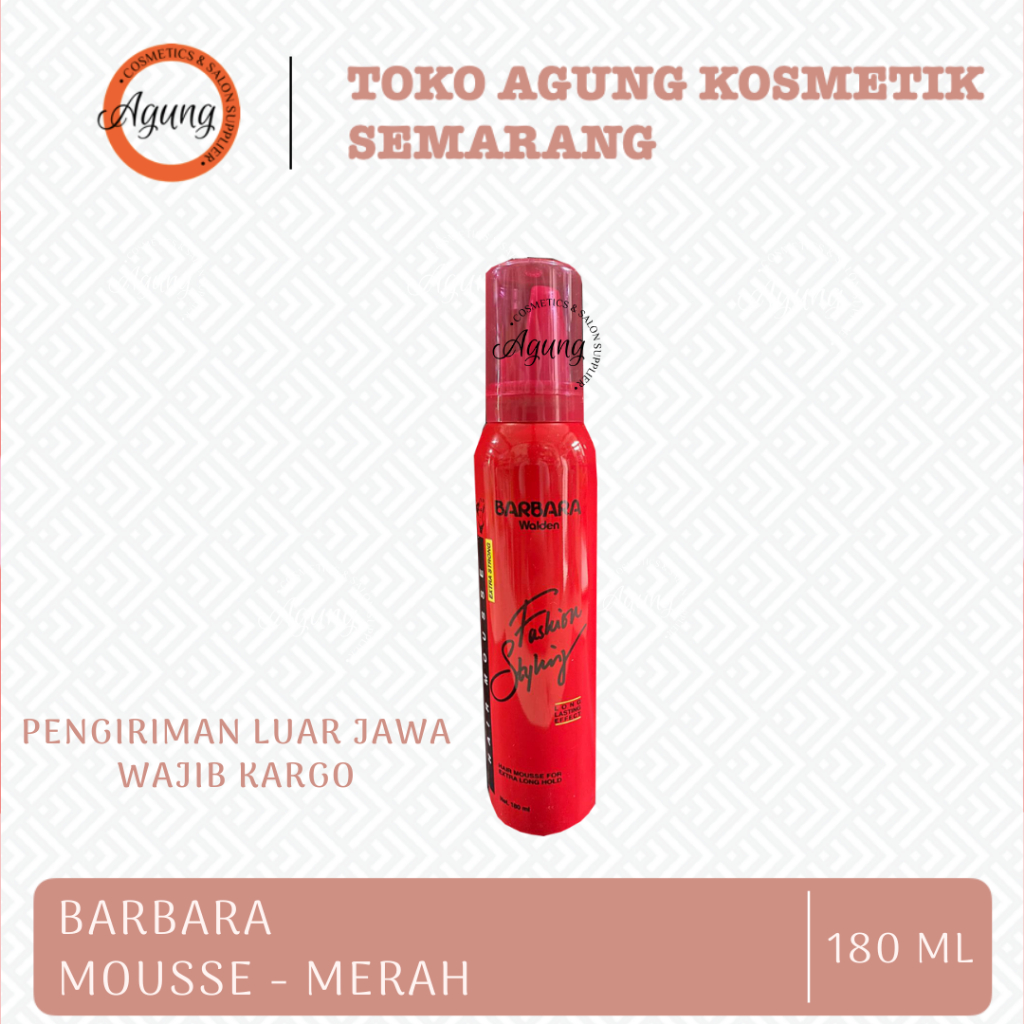 Jual Barbara Foam Merah Extra Hold Mousse Ml Shopee Indonesia