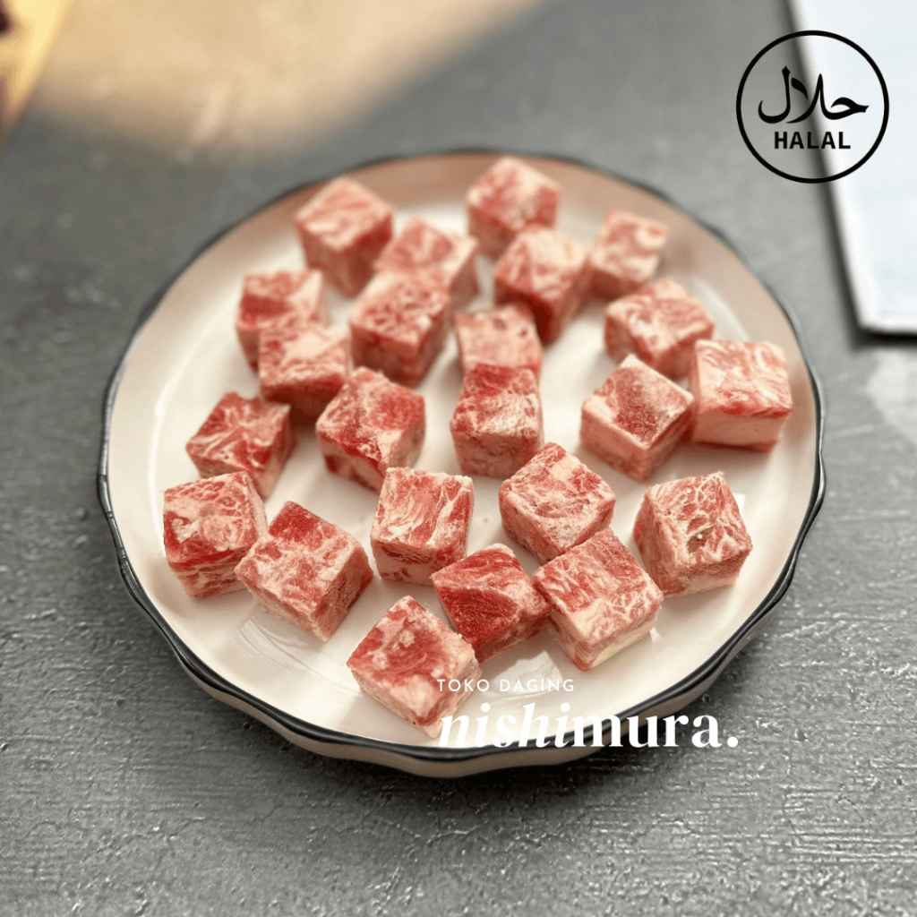 Jual Beef Saikoro Kotak Wagyu Meltique Steak - Daging Sapi Meltik Cube ...