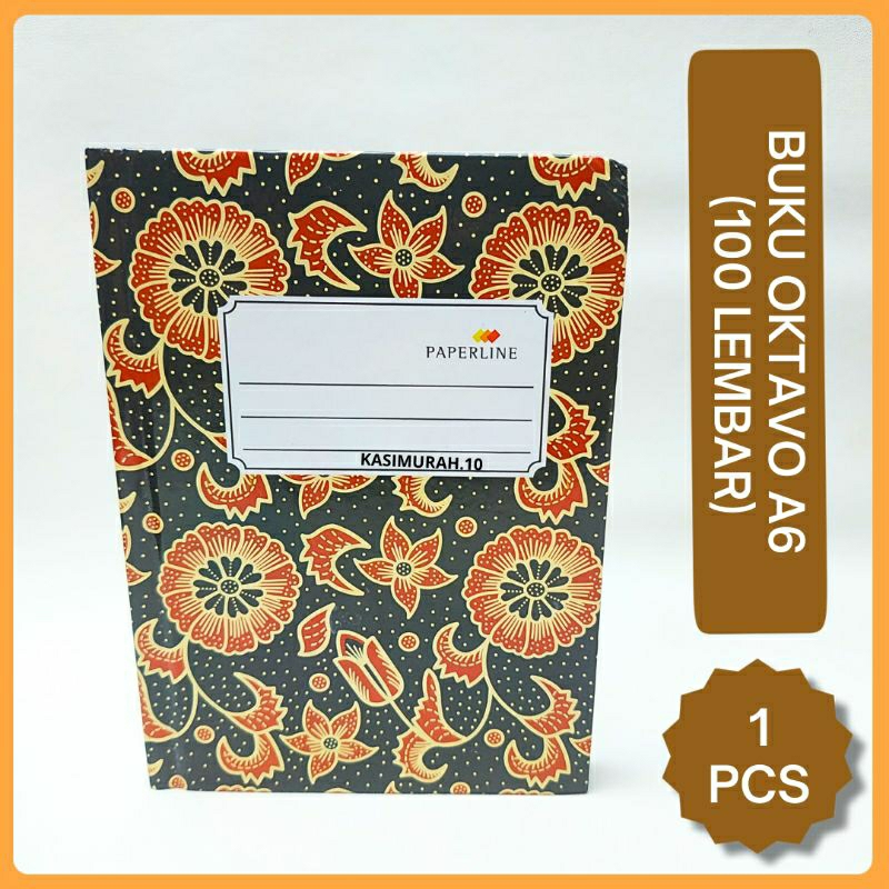 Jual Buku Tulis Hard Cover Paperline Oktavo 100 Lembar Ukuran A6