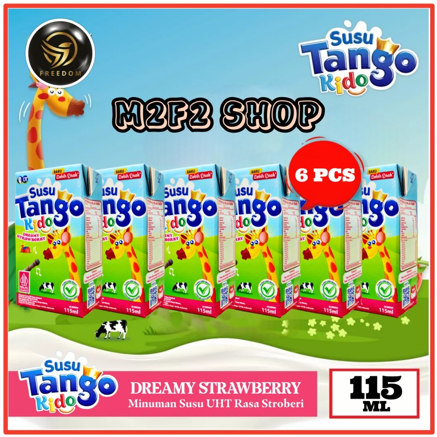 Jual Susu Kids Tango Kido Dreamy Strawberry | Stroberi Kotak UHT - 115 ...