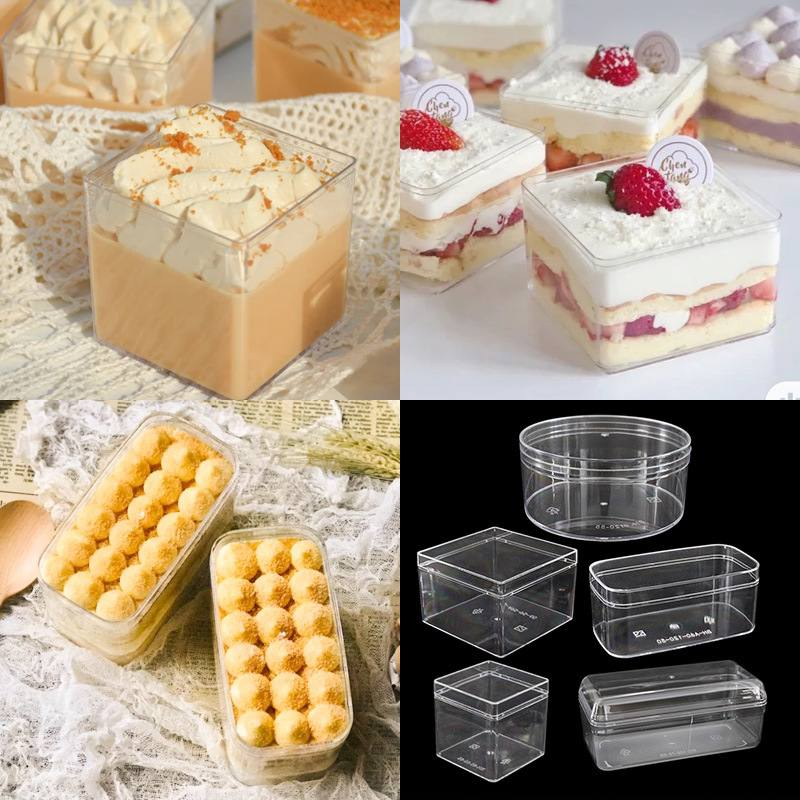 Jual Plastik Box Storage Bening Transparant Kotak Dessert Box Kotak