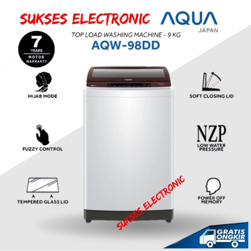 Jual Mesin Cuci Aqua Kg Aqw Dd Automatic Tabung Top Loading