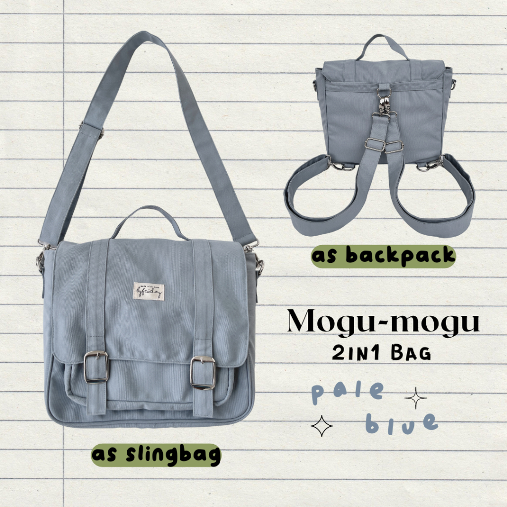 Tas backpack shoulder bag 2in1 with slingbag Bag Size :23x10x30Cm