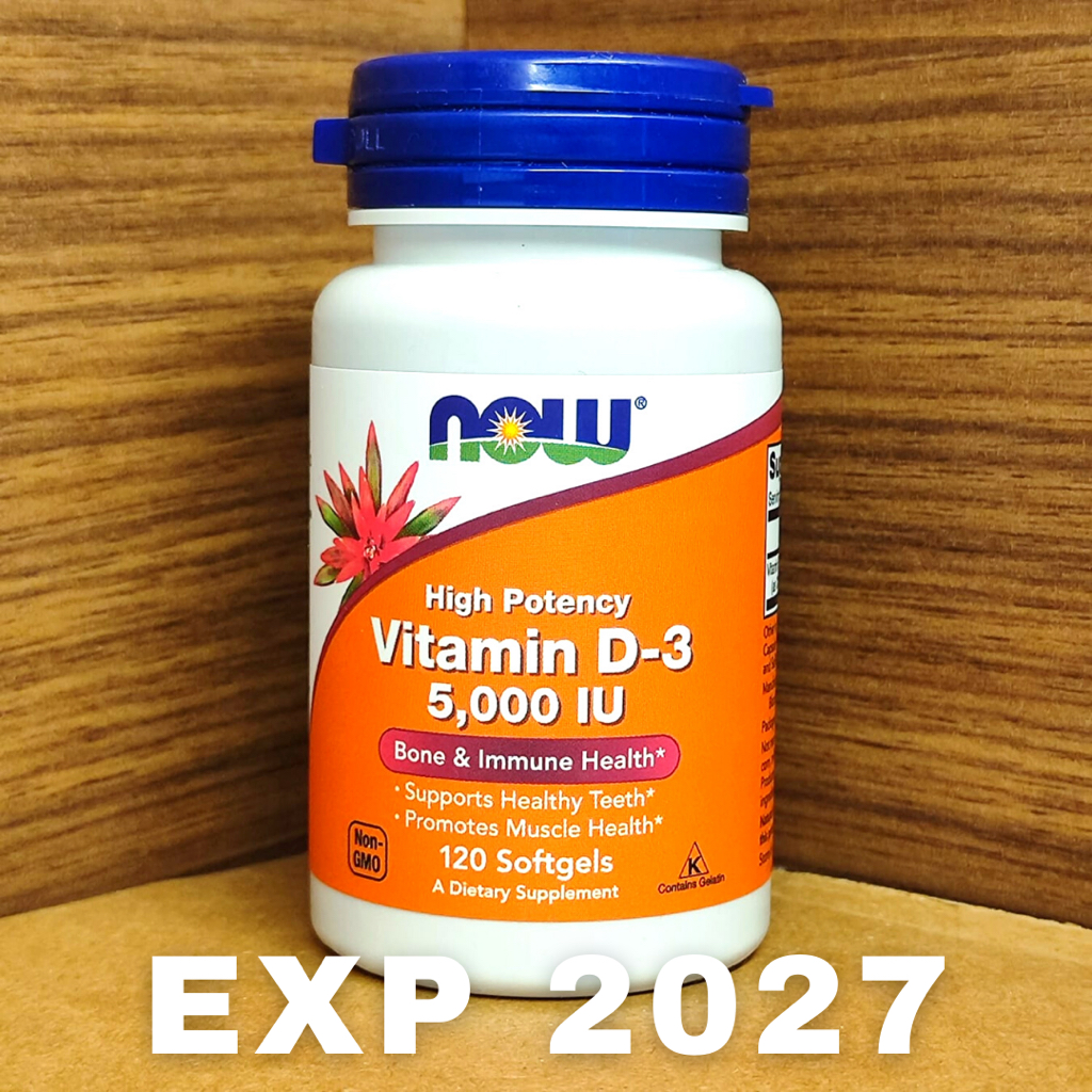 Jual NOW FOODS Vitamin D3 5000 IU isi 120 softgels /240 softgels Shopee Indonesia