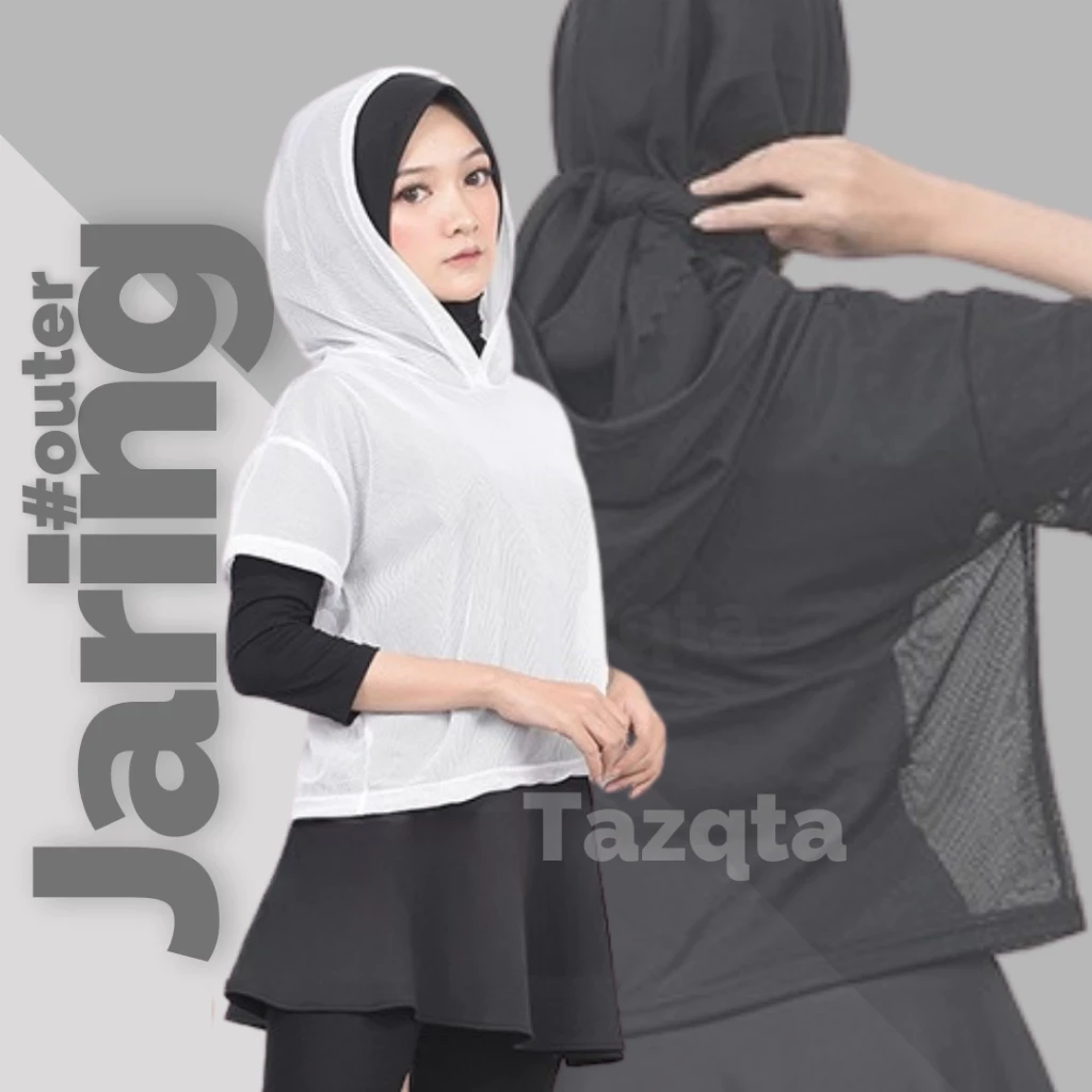 Kaos Senam Wanita Sporty Luaran Jaring untuk Zumba dan Yoga di Gym