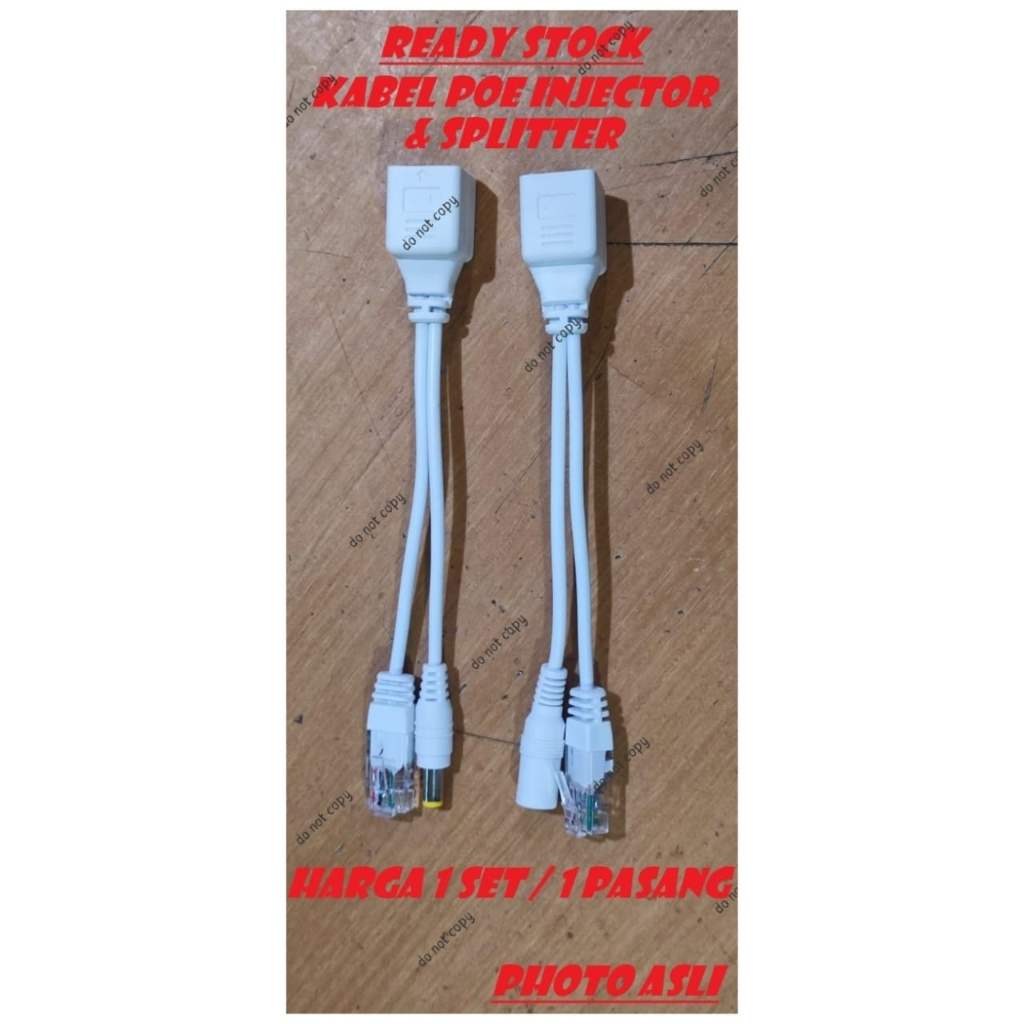 Jual Kabel POE injektor Kabel Poe Spliter Kabel Poe Injector | Shopee ...