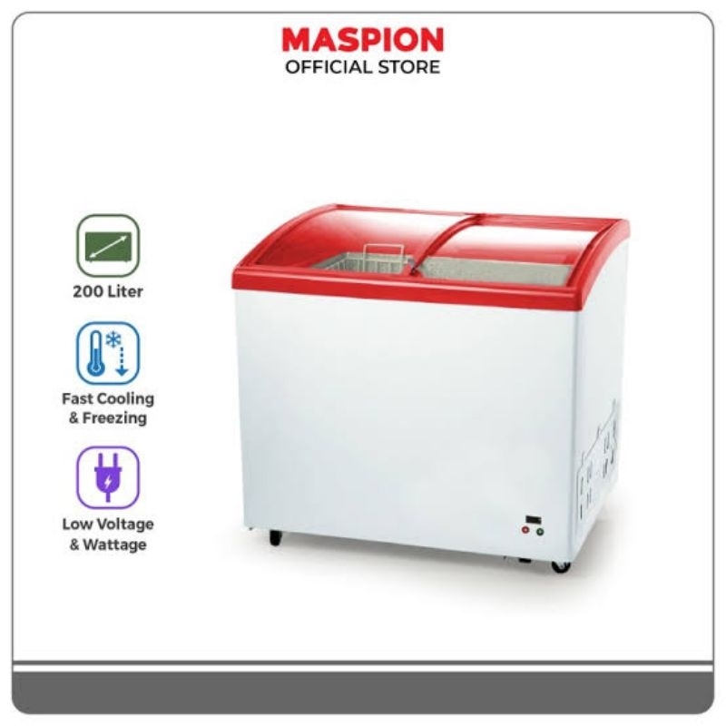 Jual Maspion Ufh C Chest Freezer Box Liter Lemari Pembeku