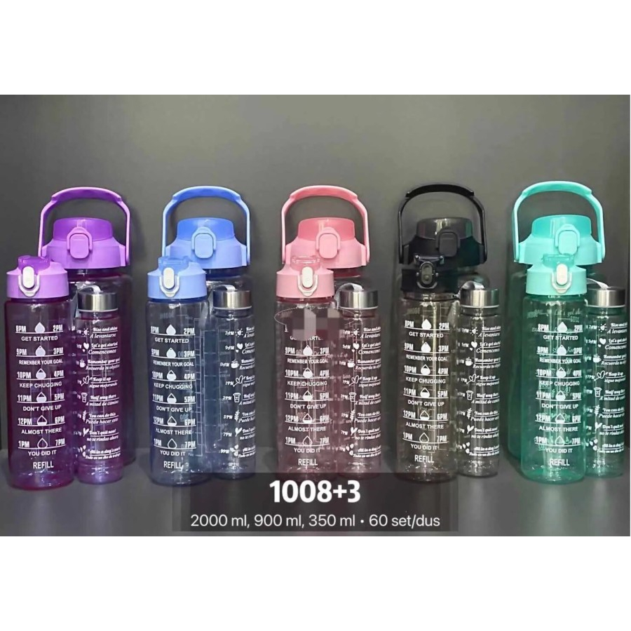 Jual BOTOL MINUM BENING VIRAL BOTOL BERANAK 3 IN 1 FREE SEDOTAN STICKER ...