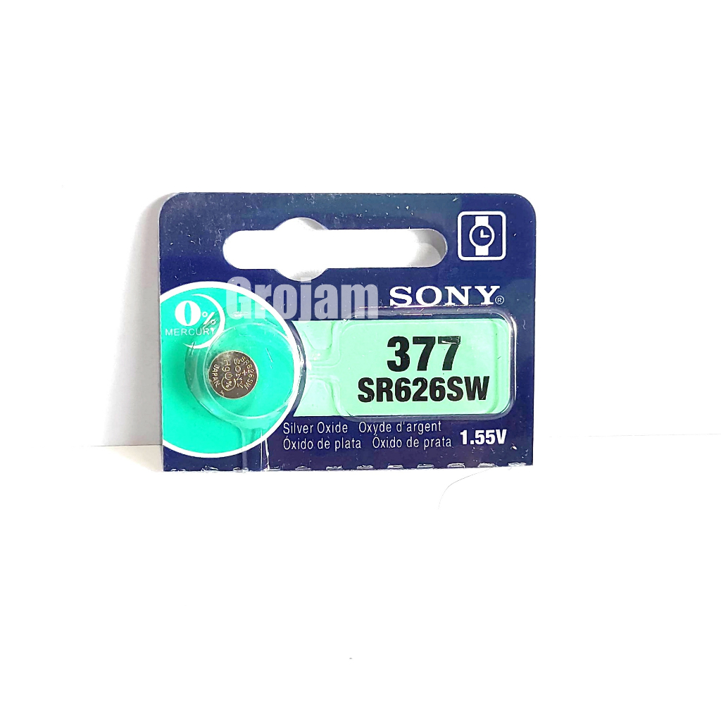 Jual Baterai Sony SR626W Sony 377 Sony 626 SR626SW Maxel 377 Maxel 626 ...