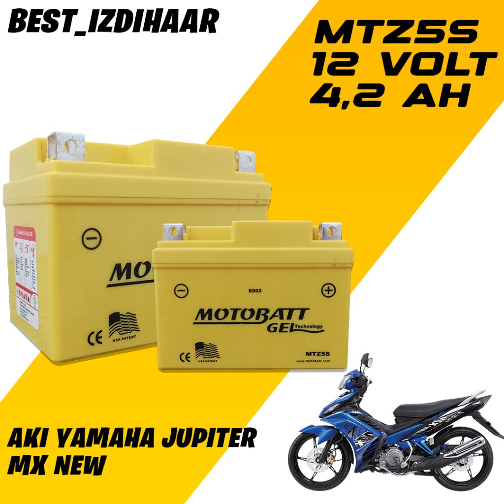 Jual AKI YAMAHA JUPITER MX NEW MERK MOTOBATT MTZ5S,AKI JUPITER MX NEW