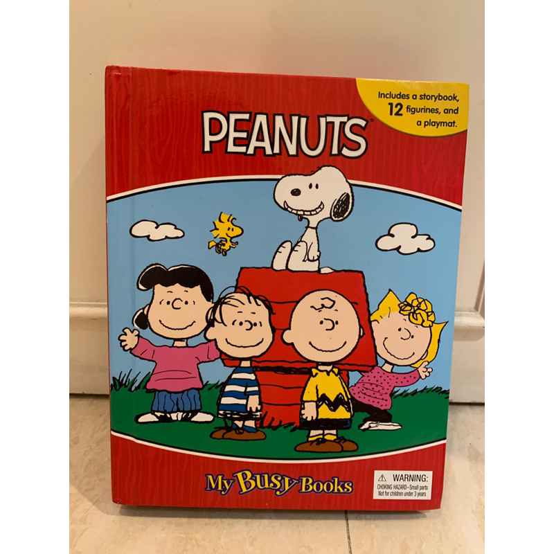 Jual MY BUSY BOOK SNOOPY PEANUTS includes a storybook, 12 figurines and