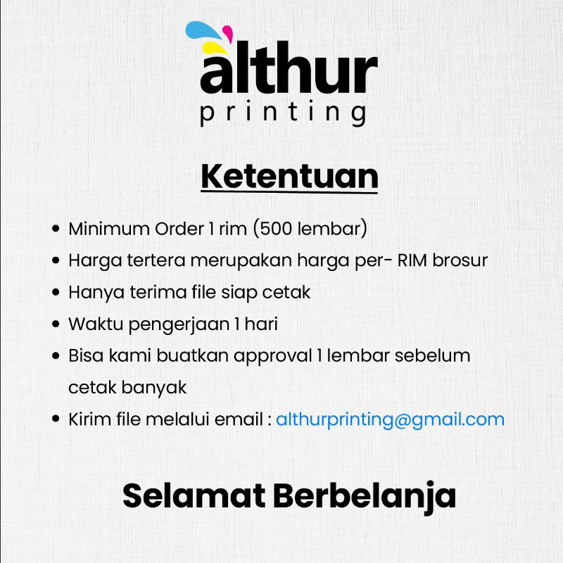 Jual Cetak Brosur | Print Flyer 1 Rim (500 lembar) | Shopee Indonesia