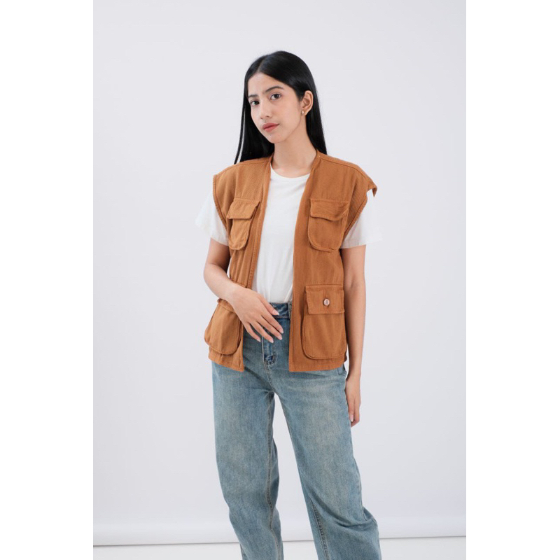 Jual VEST JAKET UNISEX ROMPI CARGO JEANS PREMIUM JAKET ROMPI WANITA ...