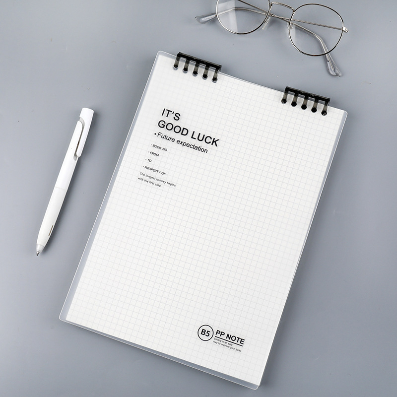 Jual Simple b5 flip up loose leaf book / buku flip horizontal line grid ...