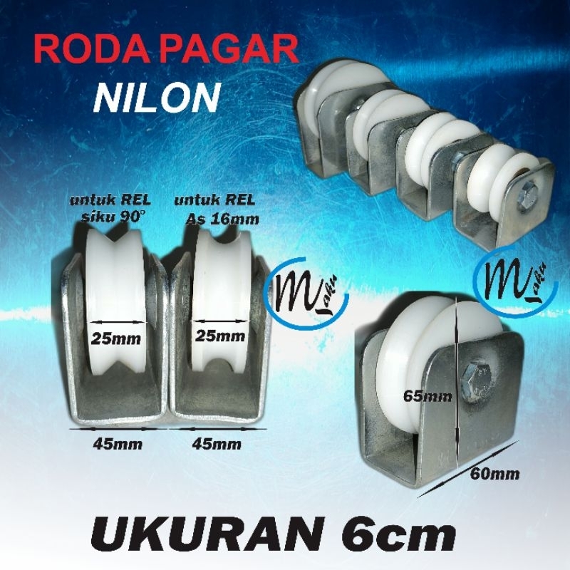 Jual Roda Pagar Nilon 6cm Shopee Indonesia 3719