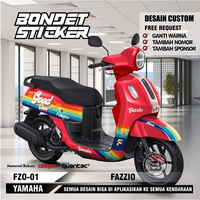 Jual Stiker Decal Yamaha Fazzio Full Body Fz Shopee Indonesia