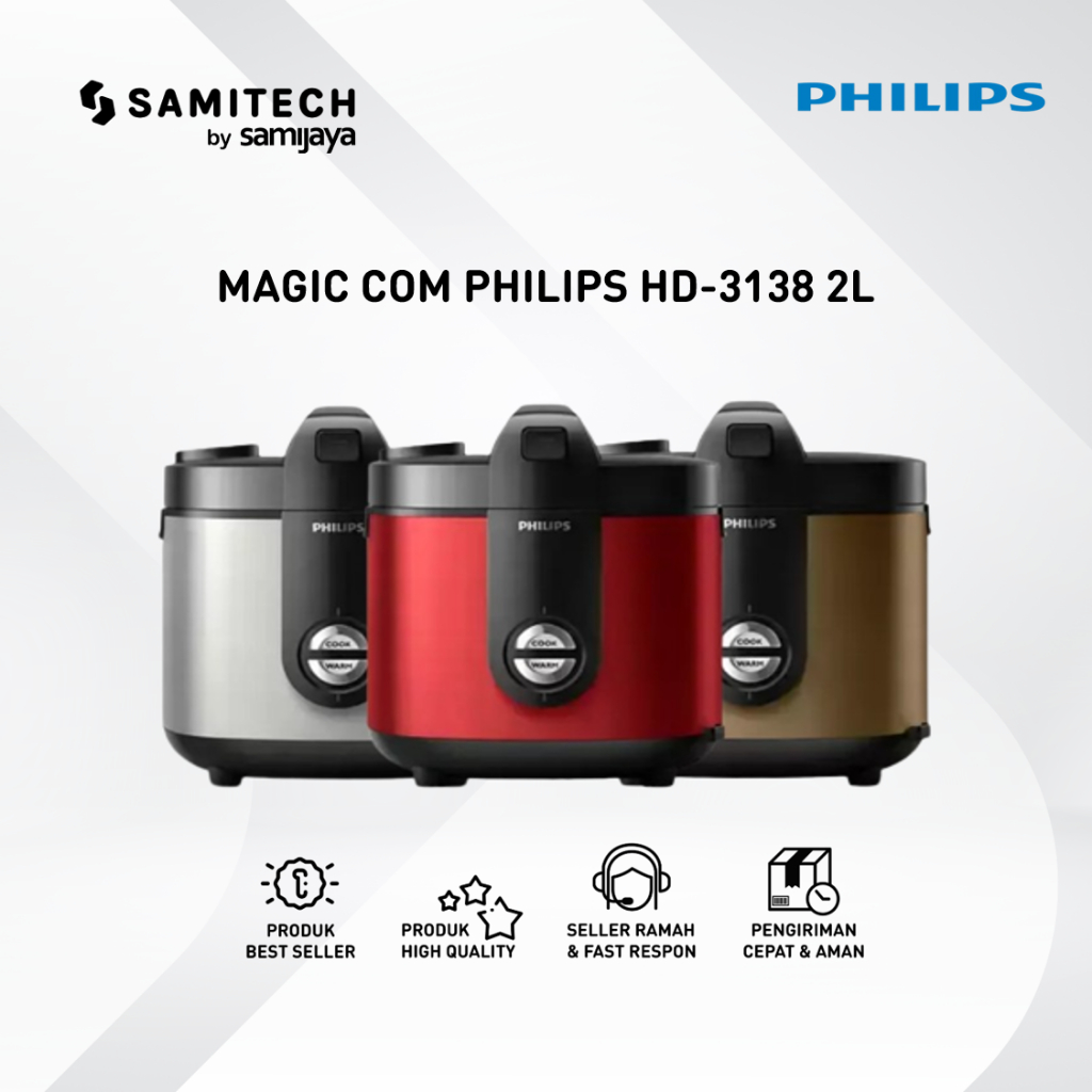 Jual MAGIC COM RICE COOKER PHILIPS HD3138 / HD 3138 2 LITER
