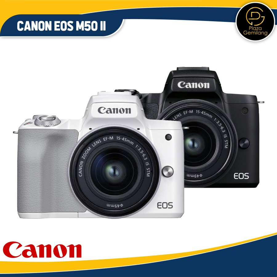 Jual CANON EOS M50 Mark II Kit EF-M 15-45mm / M50 Mark II Kit | Shopee ...