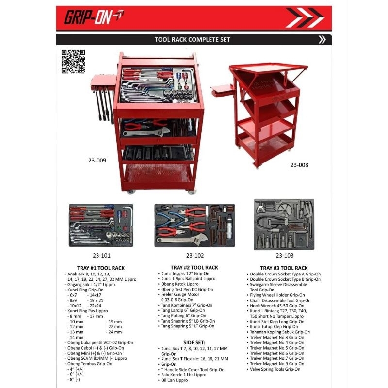 Jual TOOL RAK KOMPLIT 