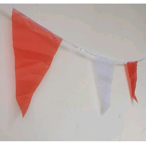Jual Rumbai / Hiasan / Bendera Kain Segitiga Merah Putih | Shopee Indonesia